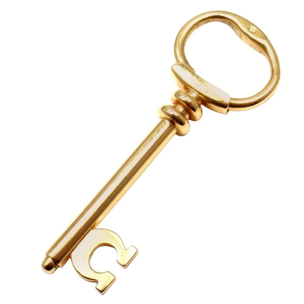 Cartier 18k Yellow Gold Key Charm Pendant VINTAGE and RARE, very special piece